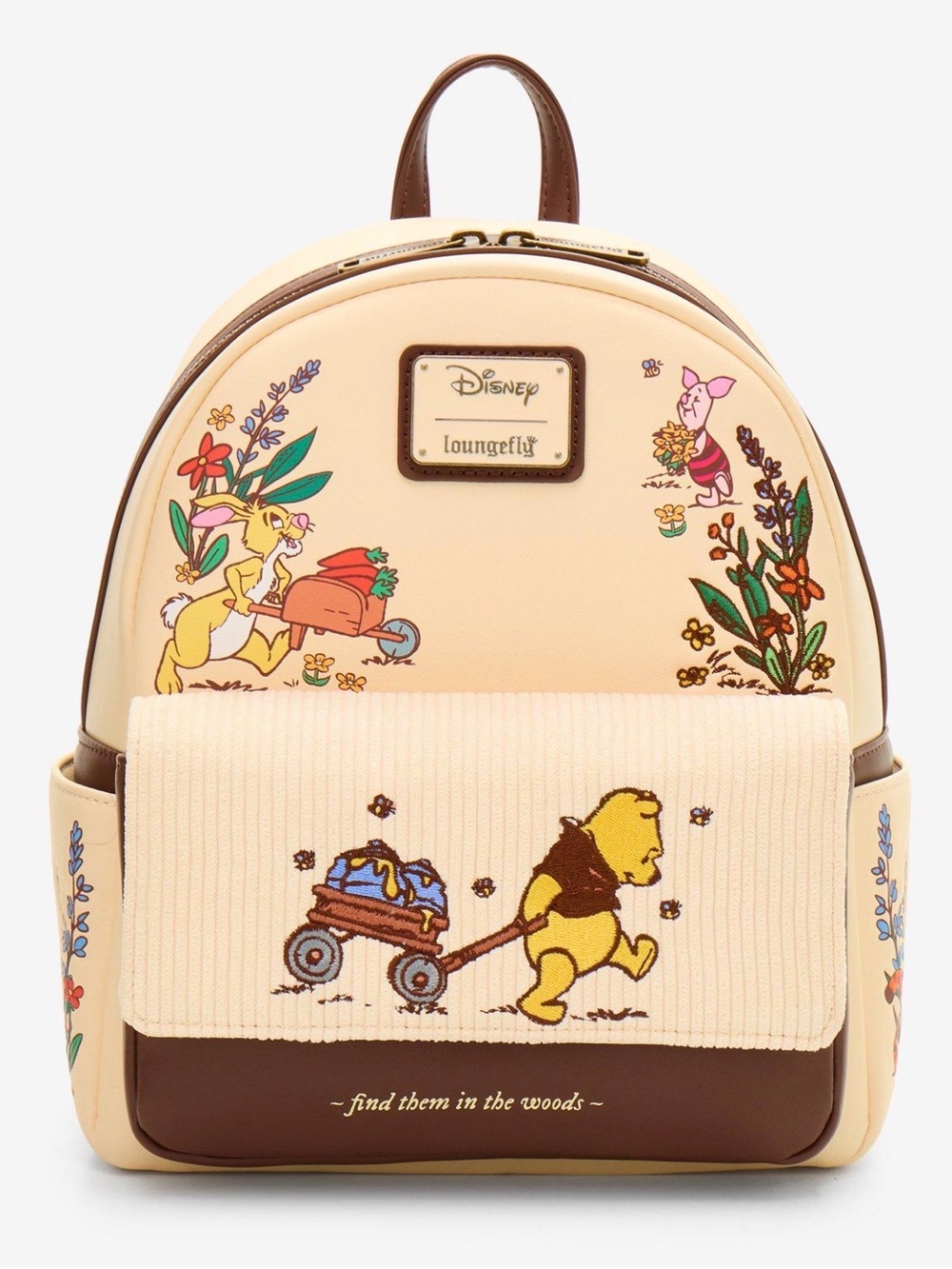 Disney x Loungefly Winnie the Pooh & Friends Corduroy Cream Backpack